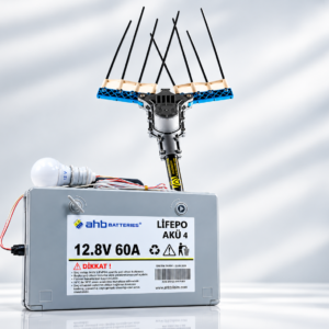 12.8V 60A LİFEPO4 BATARYA